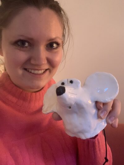 Big Ceramic Mouse "Alva" - Image 2
